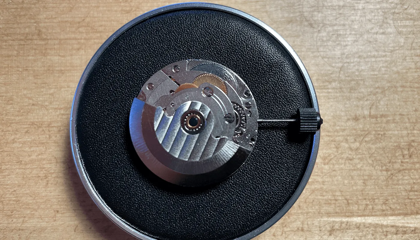Back of 2824 Movement and Stem Removal